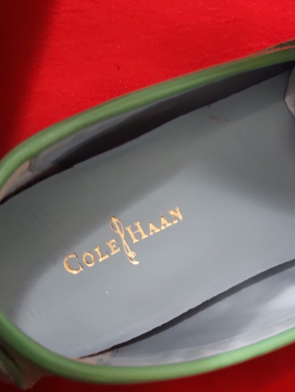 Cole Haan Women's Mint Green Leather Loafers - Picture 13 of 13